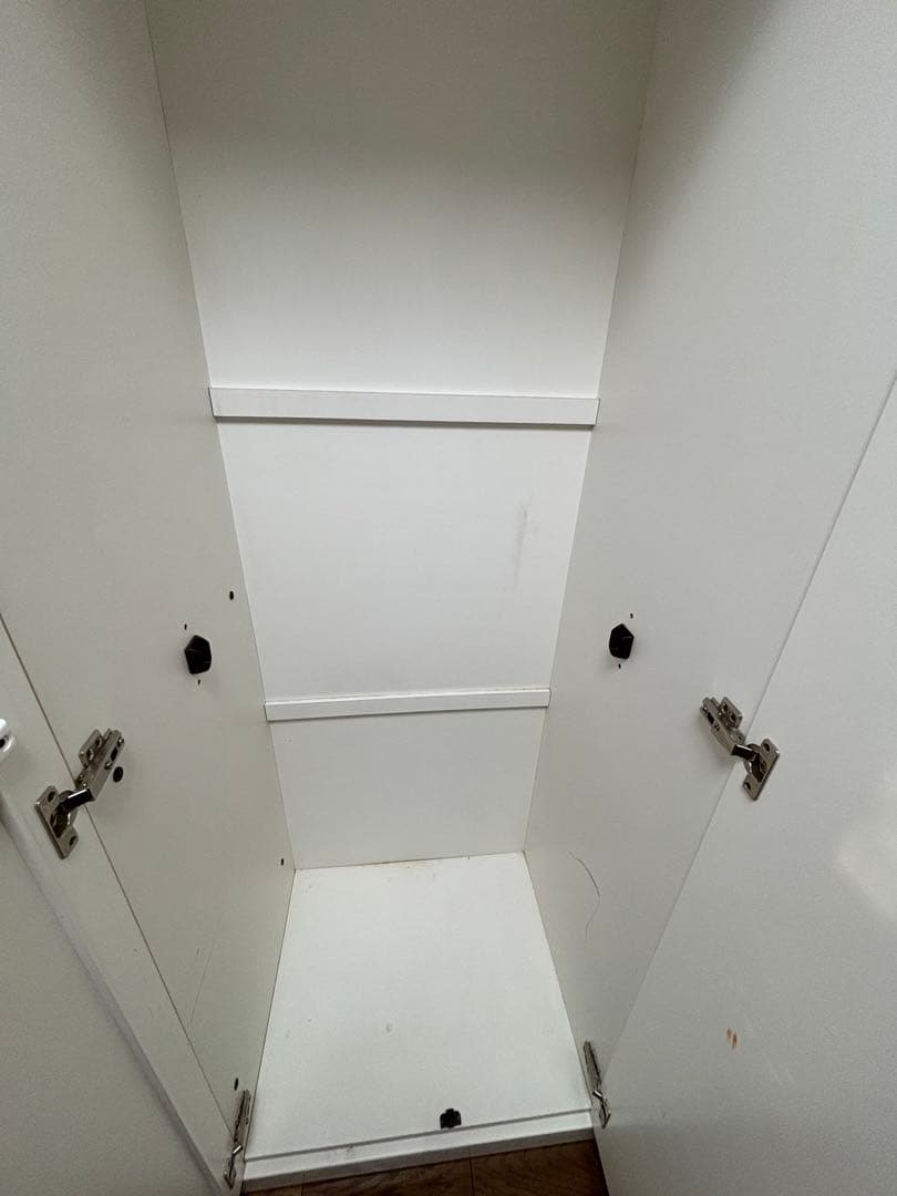 ニトリ　ワードローブ　ホワイト 洋服タンス ミラー付き　FSV-33-100 ②