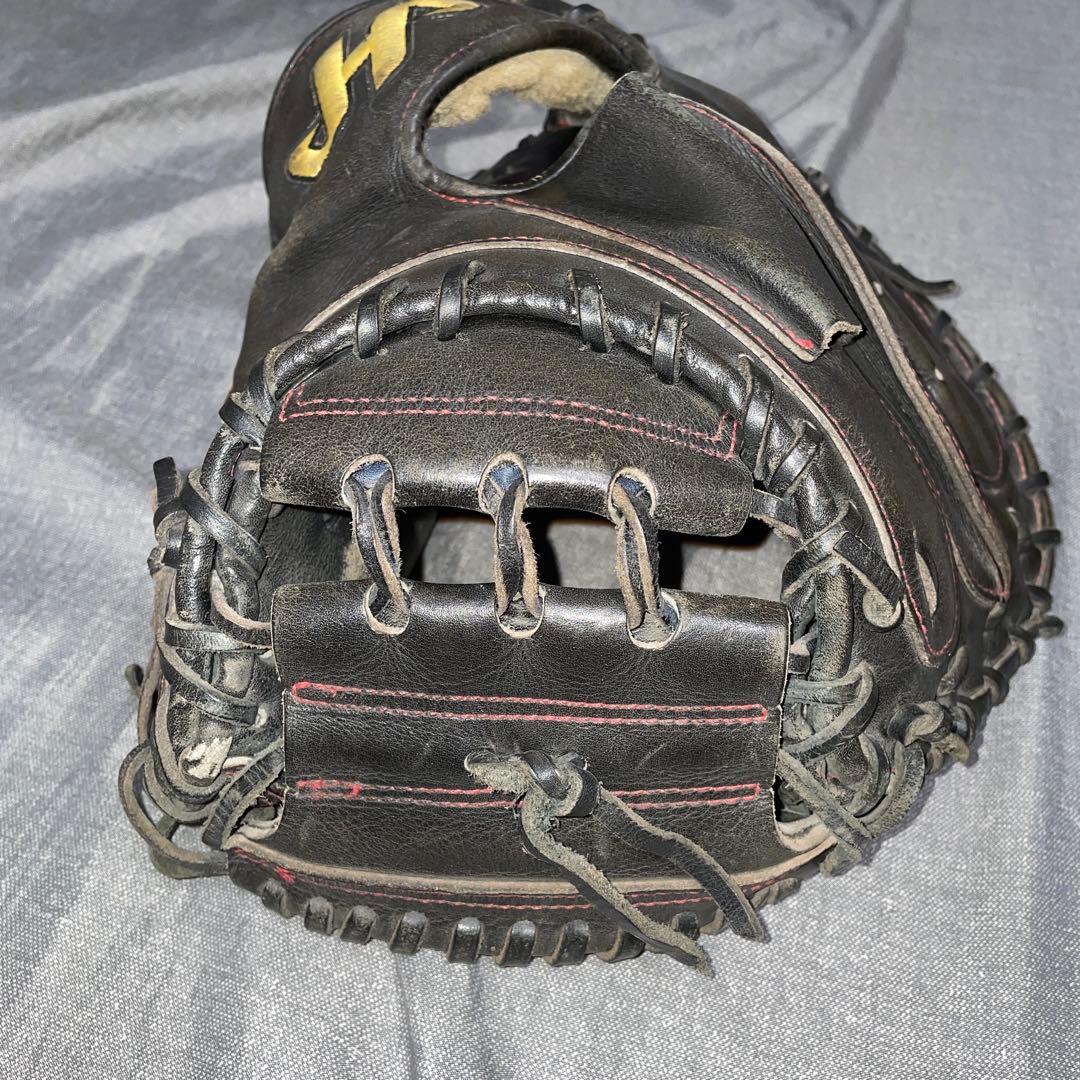 ハタケヤマ硬式用キャッチャーミット 黒