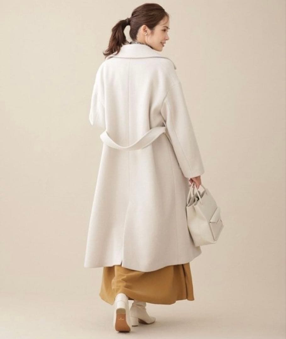 nano UNIVERSE MANTECO ベルテッドチェスターコート 38