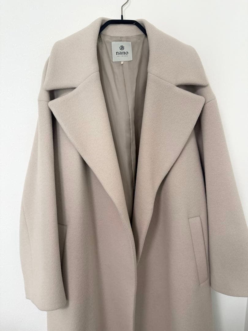 nano UNIVERSE MANTECO ベルテッドチェスターコート 38