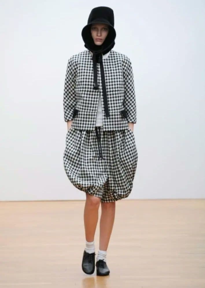 コムコムCOMEdesGARCONS千鳥柄かぼちゃパンツ