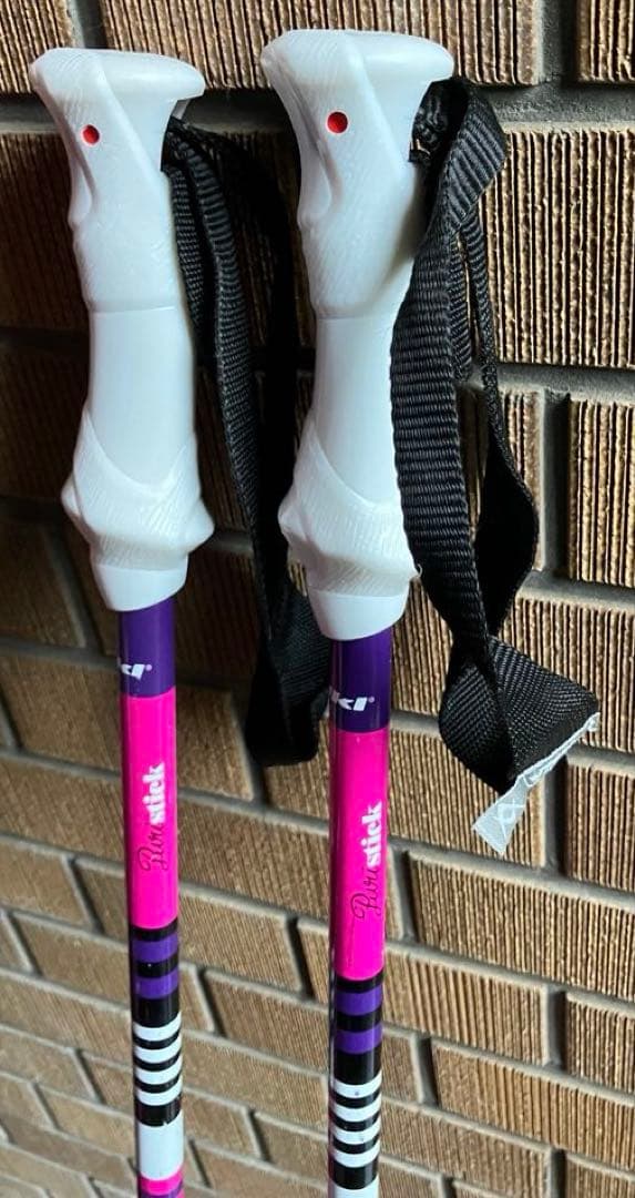 スキー板とストック、袋セット　150cm