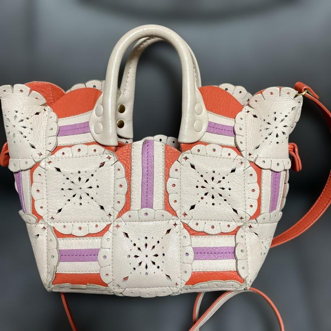 ジャマンピュエッシュ　ロザリンダ　ミニ　2way ショルダー　パッチワーク