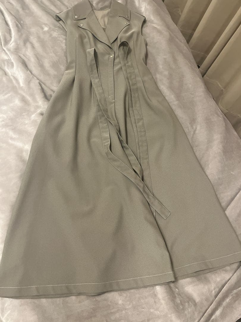 【Aimeine】オールインワン ワイドパンツ ベージュ