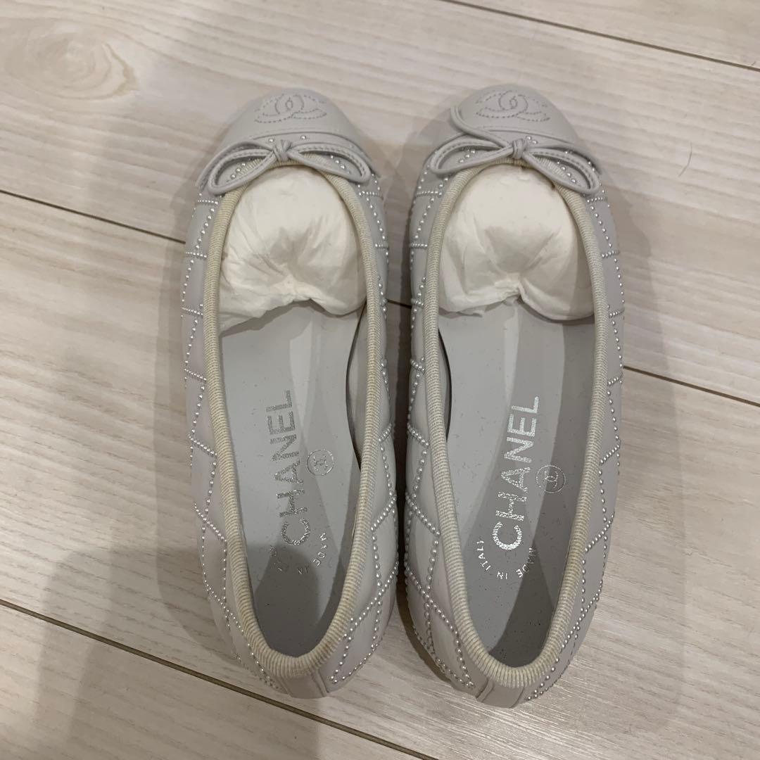 B*E様 CHANEL バレエシューズ ホワイト 34半　新品