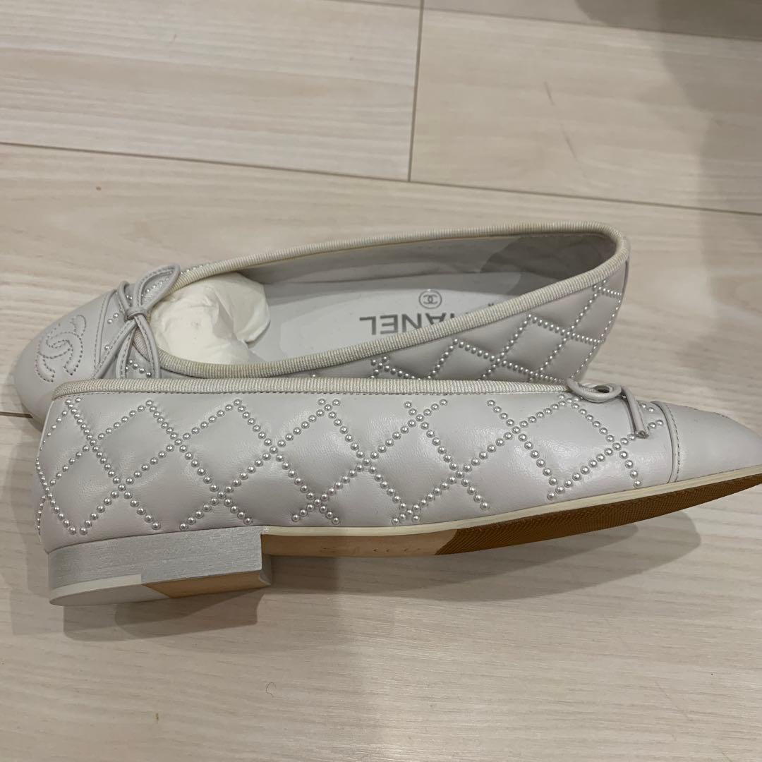 B*E様 CHANEL バレエシューズ ホワイト 34半　新品