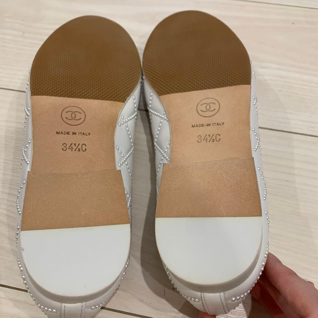 B*E様 CHANEL バレエシューズ ホワイト 34半　新品