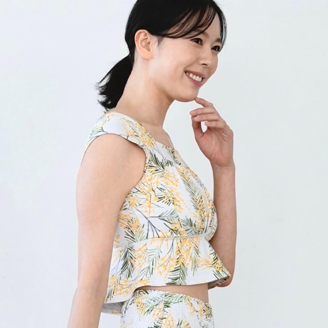 【新品未使用】SUKALA M ラバ フラワー ブラトップ ヨガウェア ミモザ