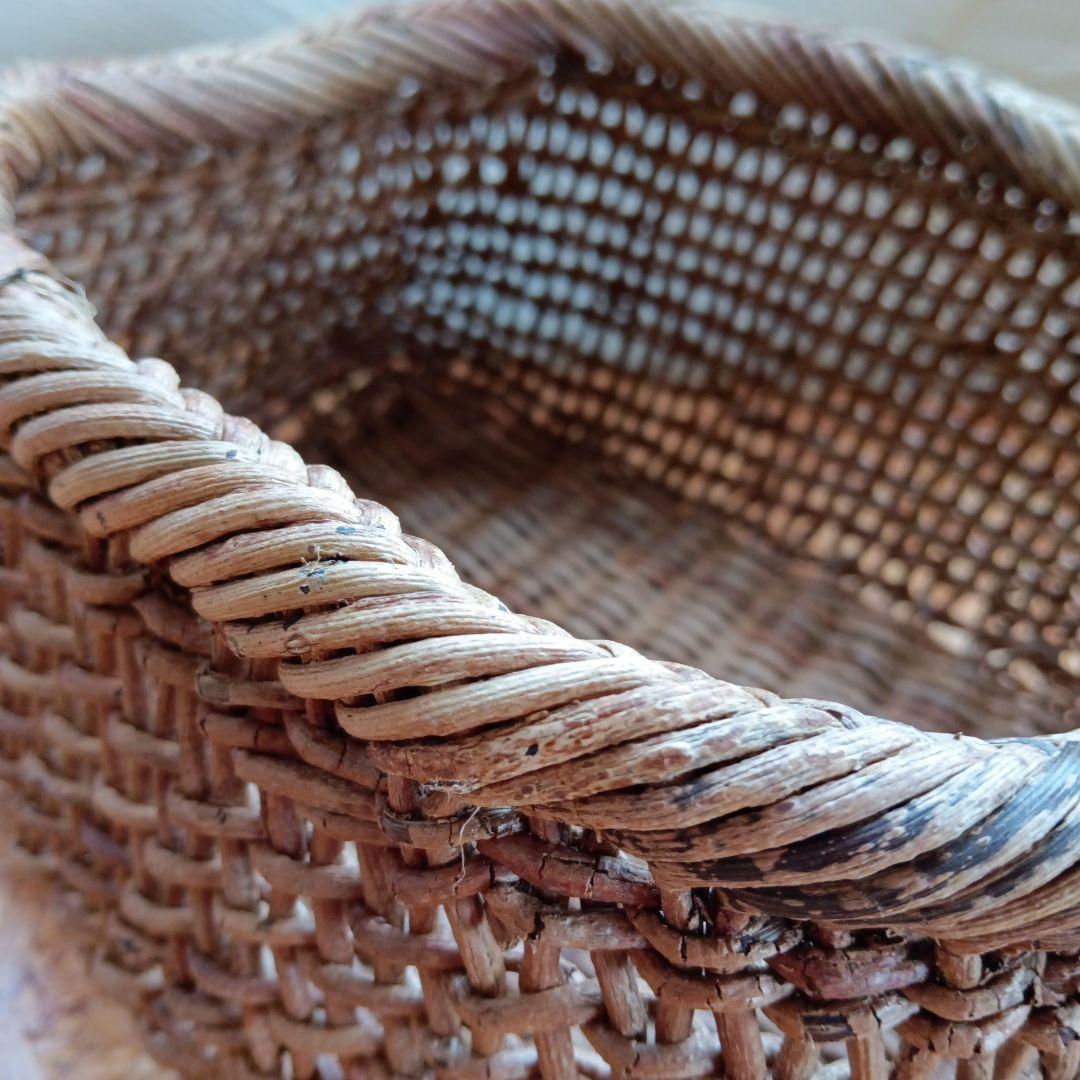 あけび蔓　パン・果物籠