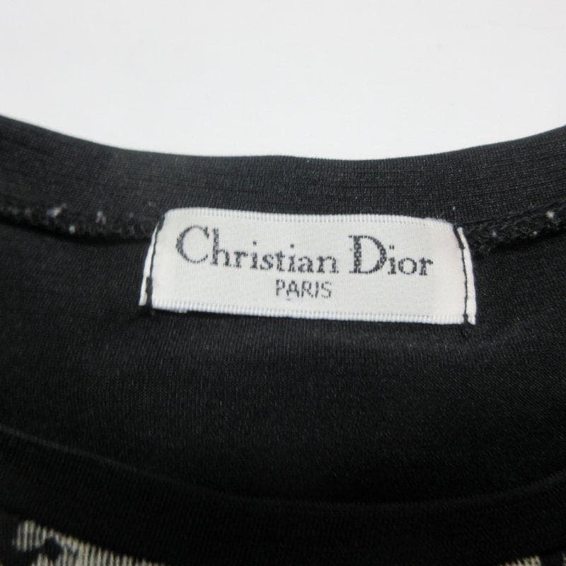 MY1863▲ChristianDior▲トロッター柄　総柄 長袖T イタリア製