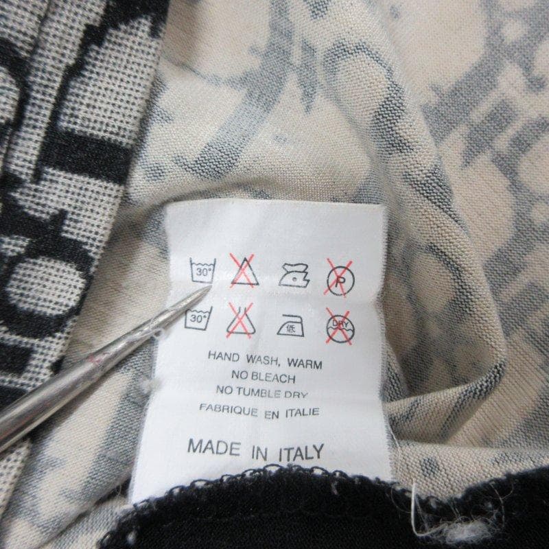 MY1863▲ChristianDior▲トロッター柄　総柄 長袖T イタリア製