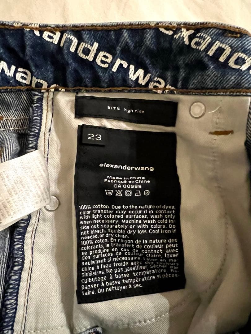 alexanderwang ロゴデニムショートパンツ