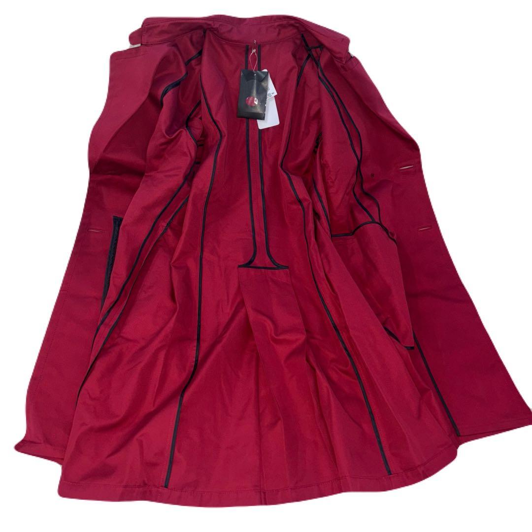 トシ レリアン 未使用 トレンチコート 赤 サイズ13＋ 大きいサイズ