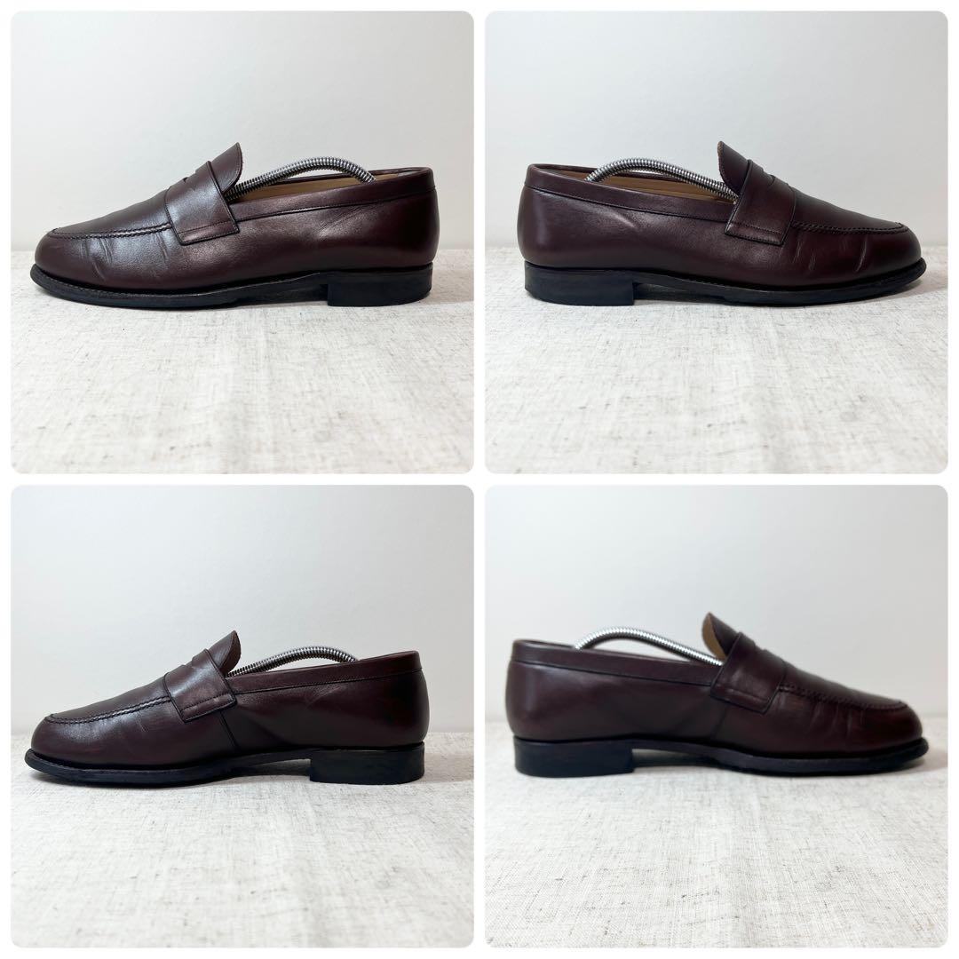 美品★スコッチグレイン ローファー ビジネスシューズ 本革 定番型 幅広