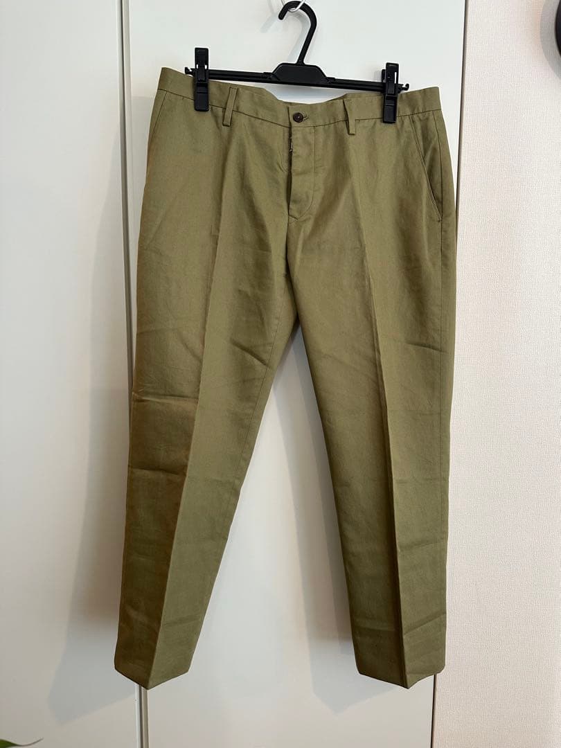 【最終価格】メゾンマルタンマルジェラ15SSリネン混 チノコットンパンツ