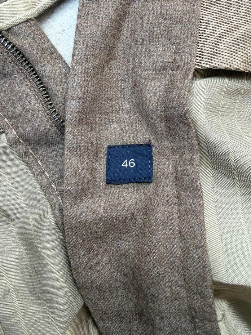 a*i様 インコテックス　35型ウールフランネル　スリムフィットグレージュ　46