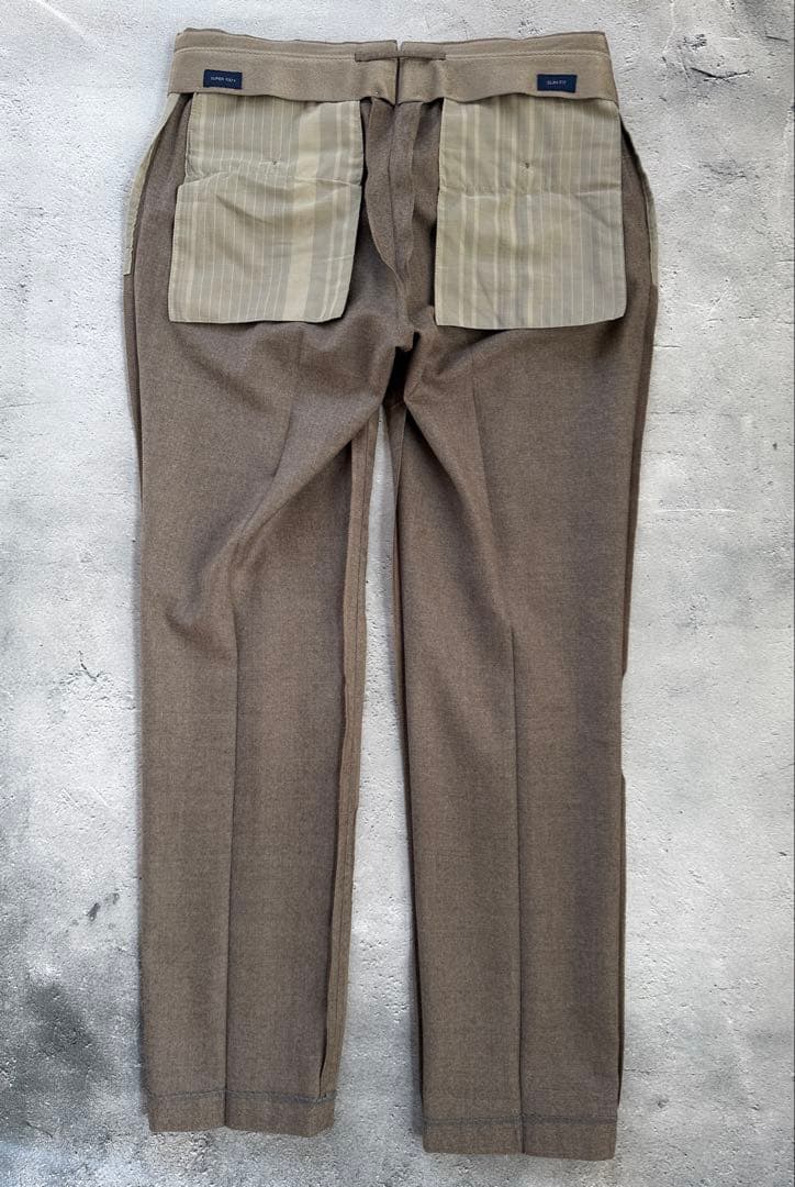 a*i様 インコテックス　35型ウールフランネル　スリムフィットグレージュ　46