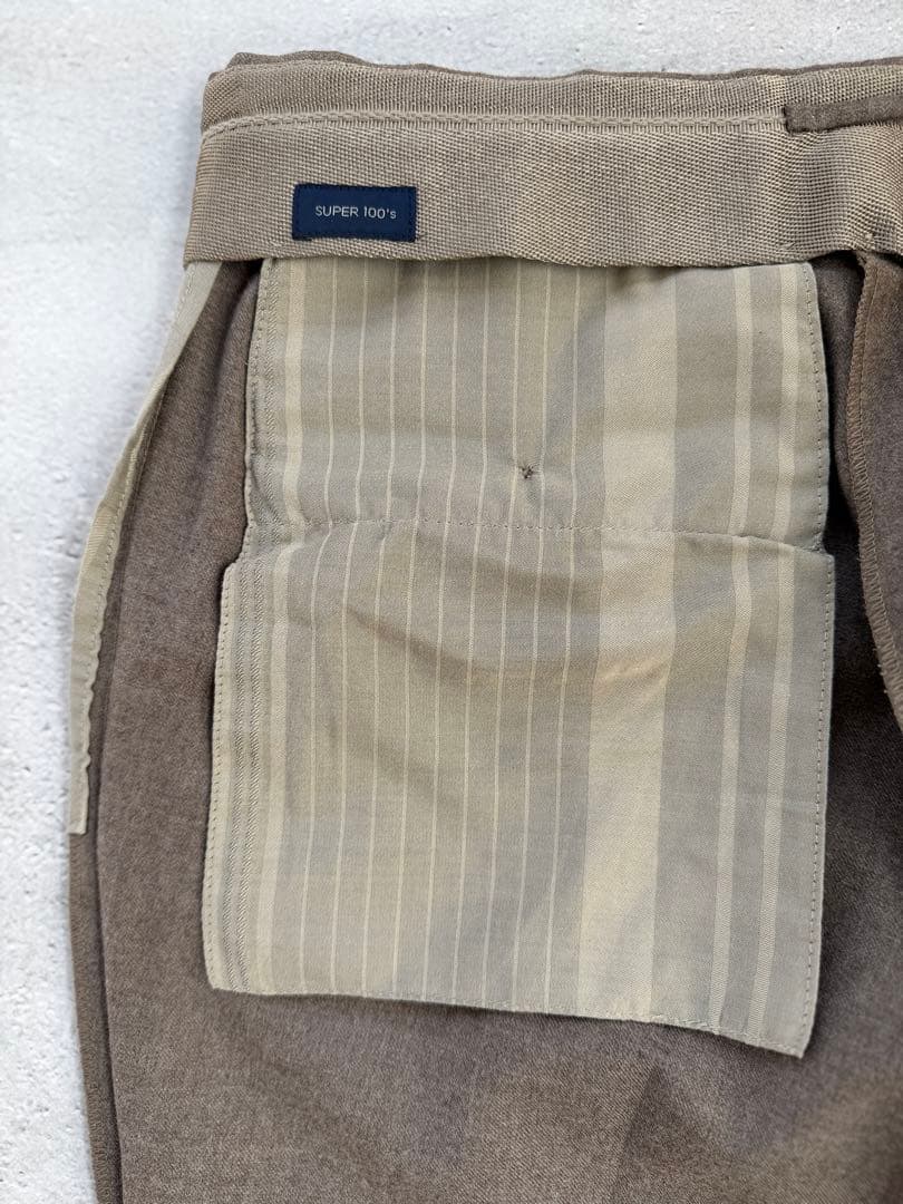 a*i様 インコテックス　35型ウールフランネル　スリムフィットグレージュ　46