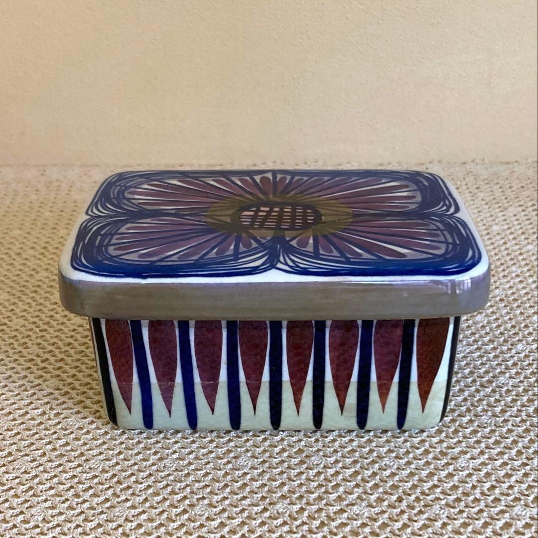 ロイヤルコペンハーゲン テネラ 紫の花バターボックス デンマーク製 1個