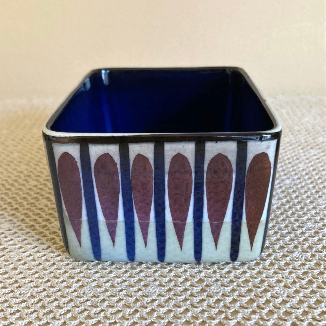 ロイヤルコペンハーゲン テネラ 紫の花バターボックス デンマーク製 1個