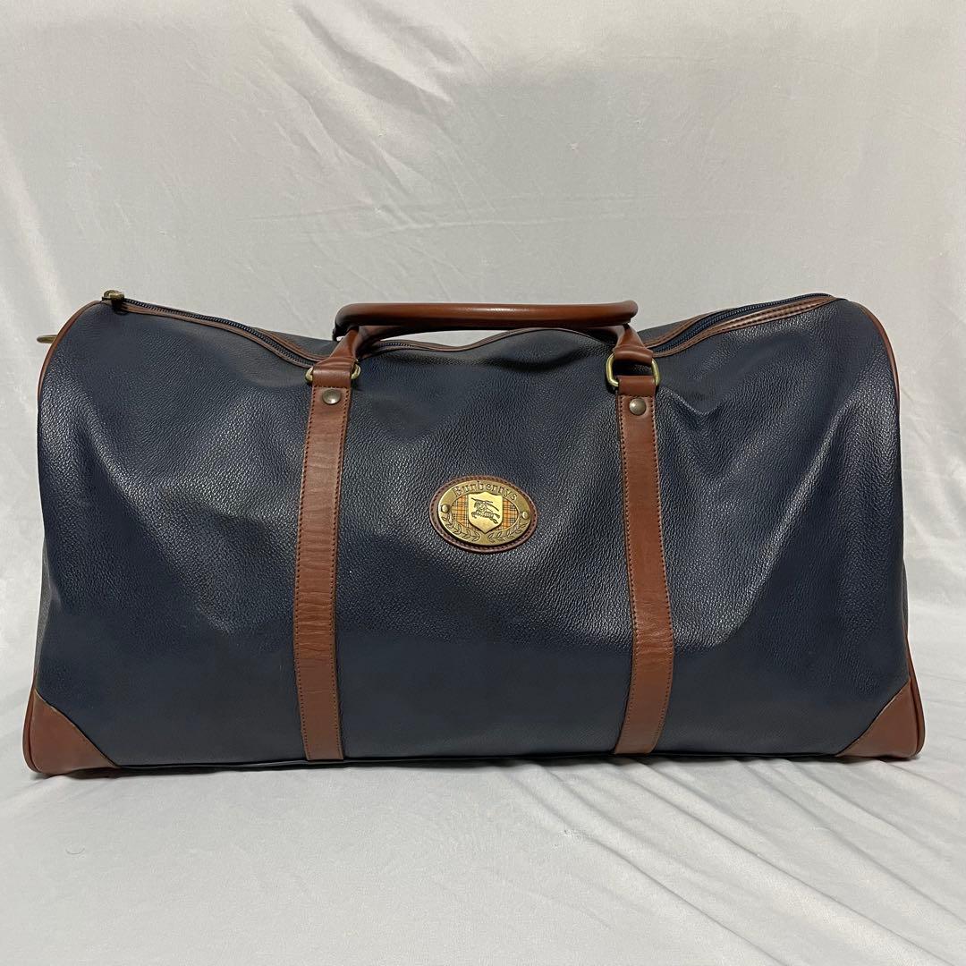 Burberry バーバリー ボストンバッグ ネイビー