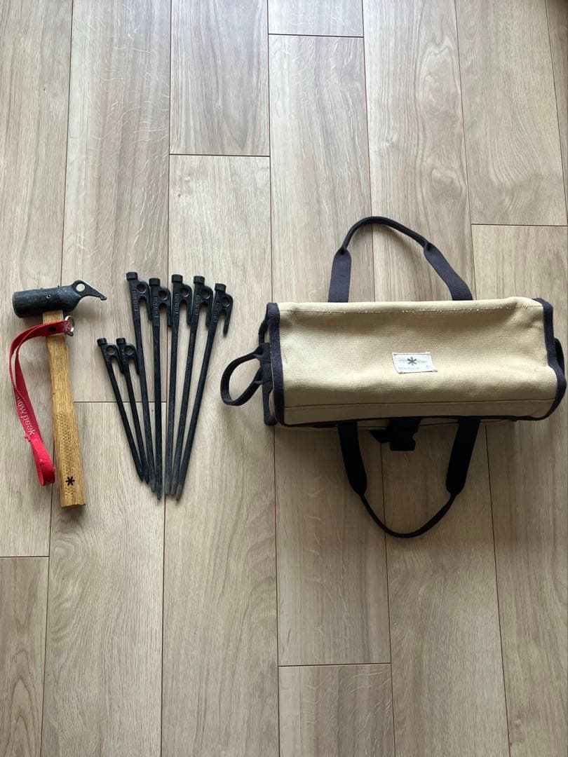 お買得⭐︎スノーピーク　ペグハンマーとペグ8本セット　マルチコンテナ