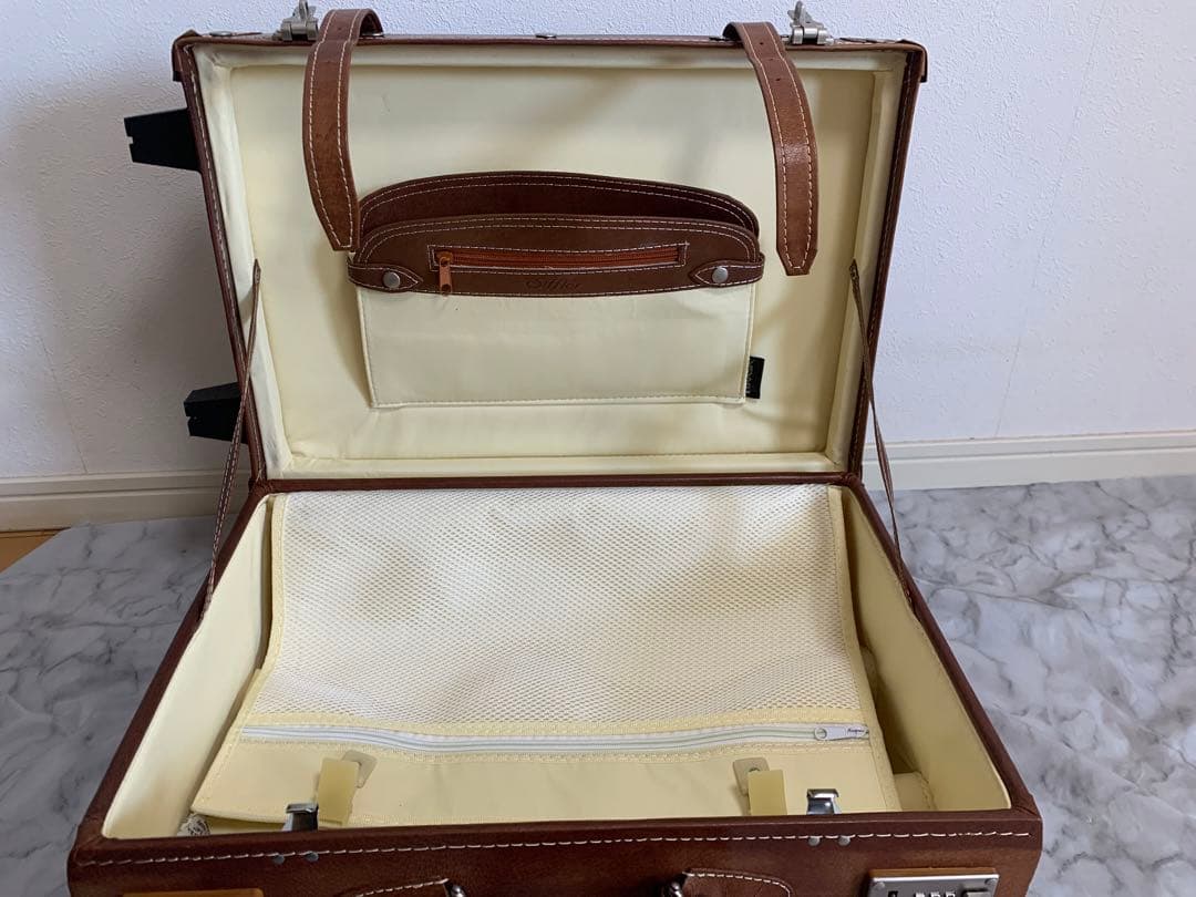 【美品】ユーラシアトランク レトロ　スーツケース ブラウン