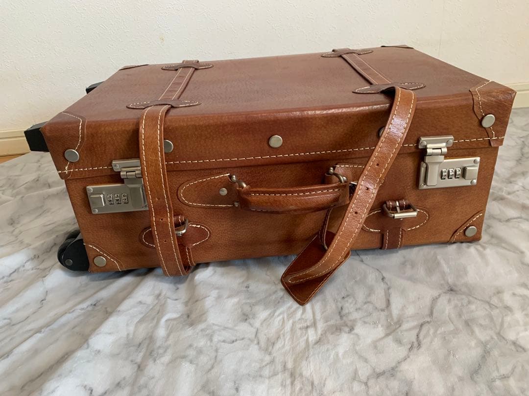 【美品】ユーラシアトランク レトロ　スーツケース ブラウン