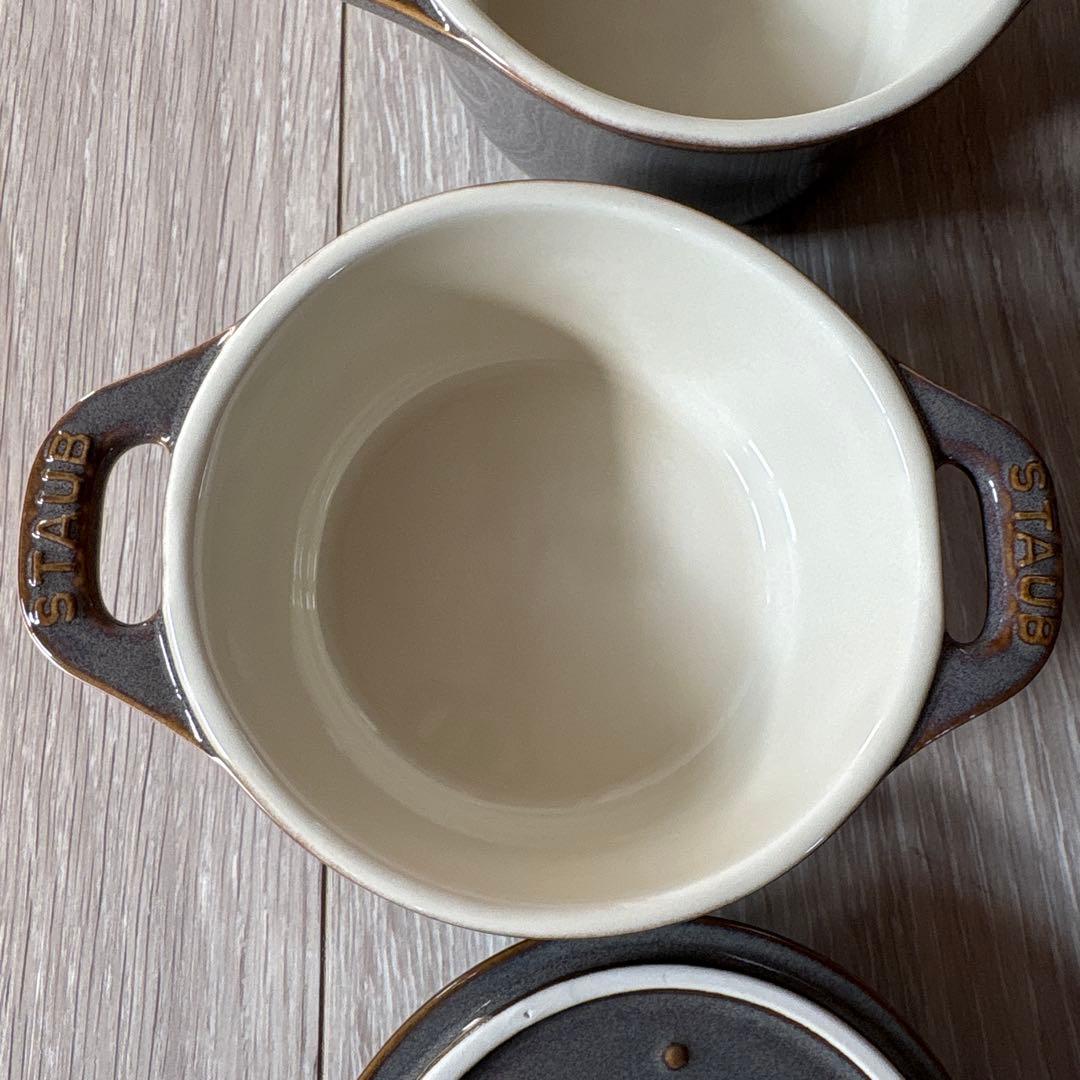 ストウブ　セラミックココット　アンティークグレー