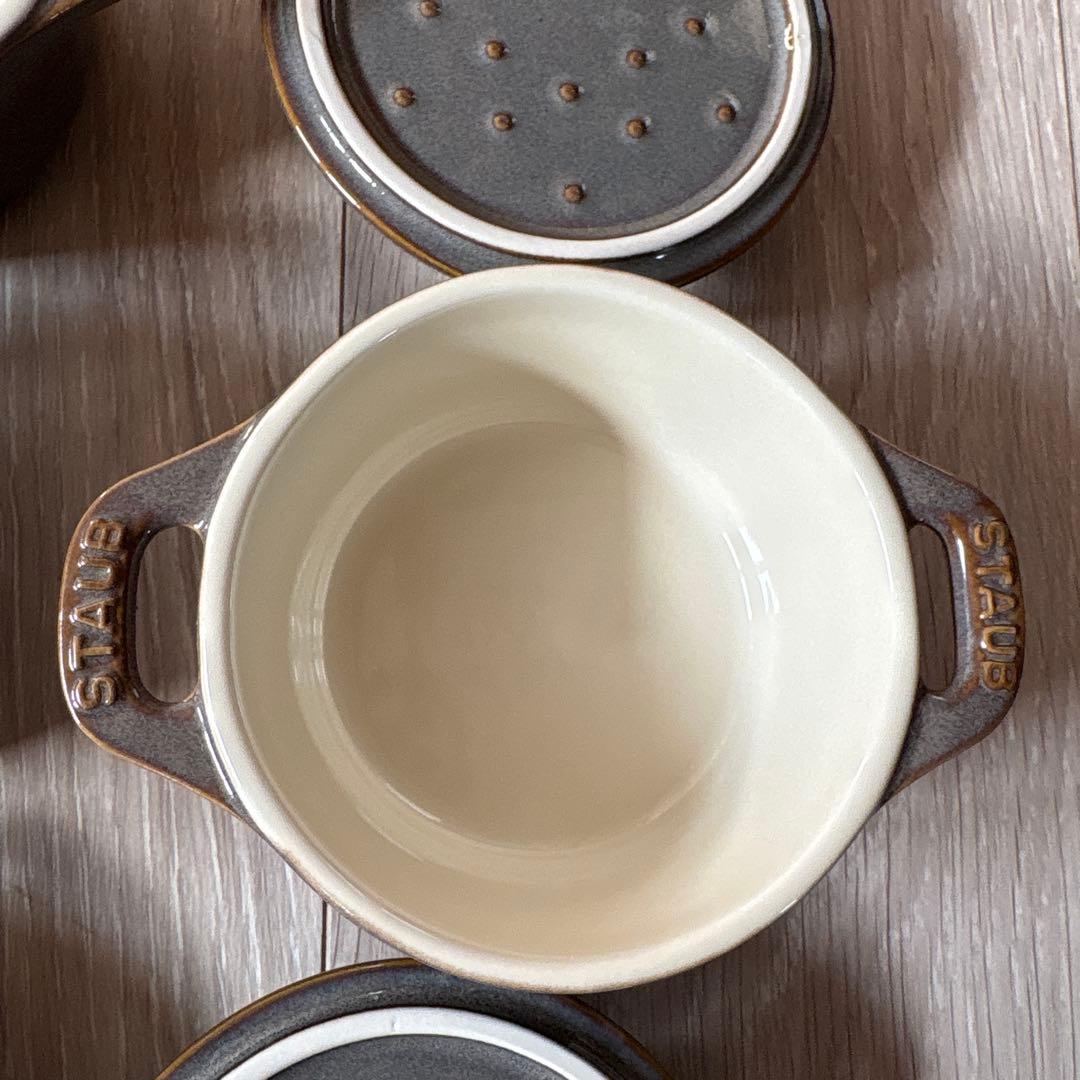 ストウブ　セラミックココット　アンティークグレー