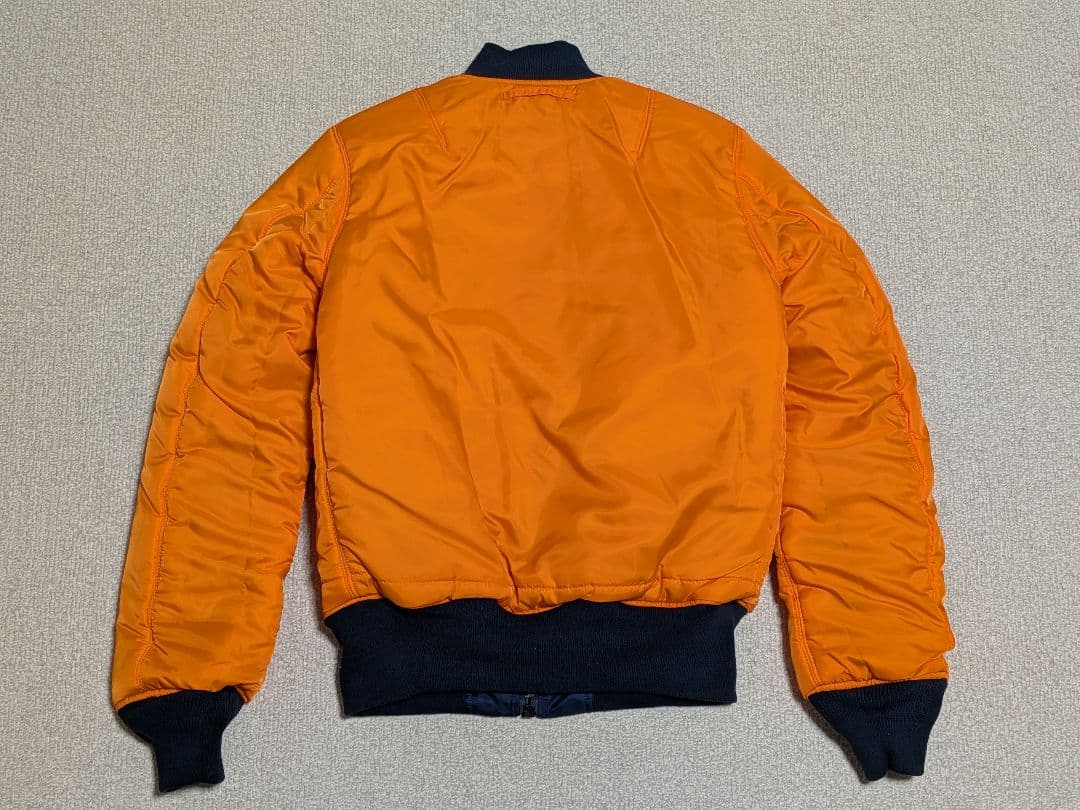 極美品 アルファインダストリーズ MA-1 紺フライトジャケット 空軍 米国古着