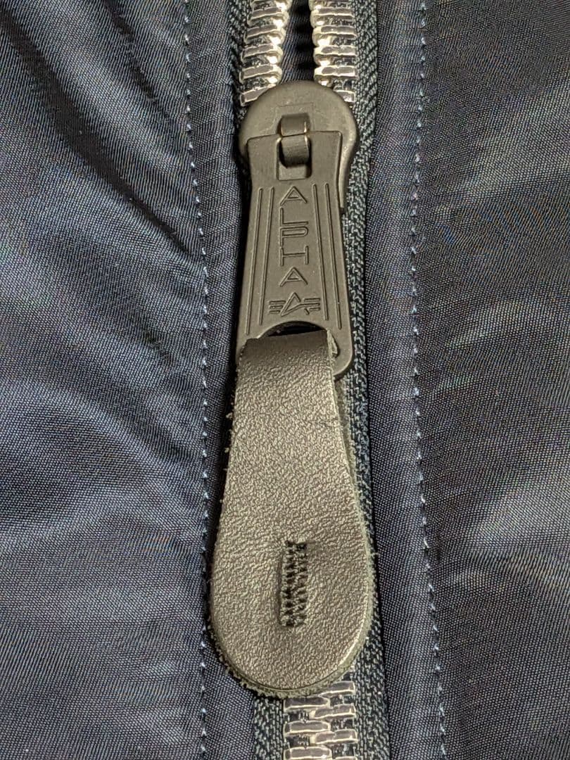 極美品 アルファインダストリーズ MA-1 紺フライトジャケット 空軍 米国古着