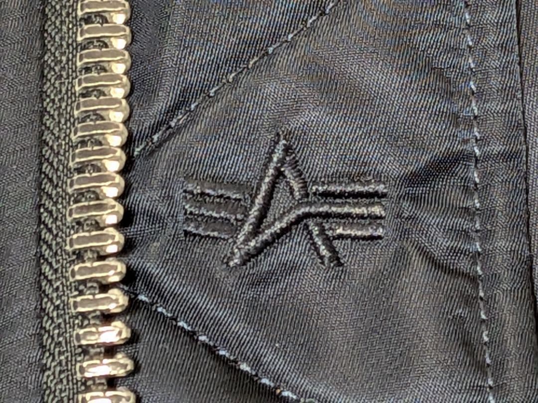 極美品 アルファインダストリーズ MA-1 紺フライトジャケット 空軍 米国古着