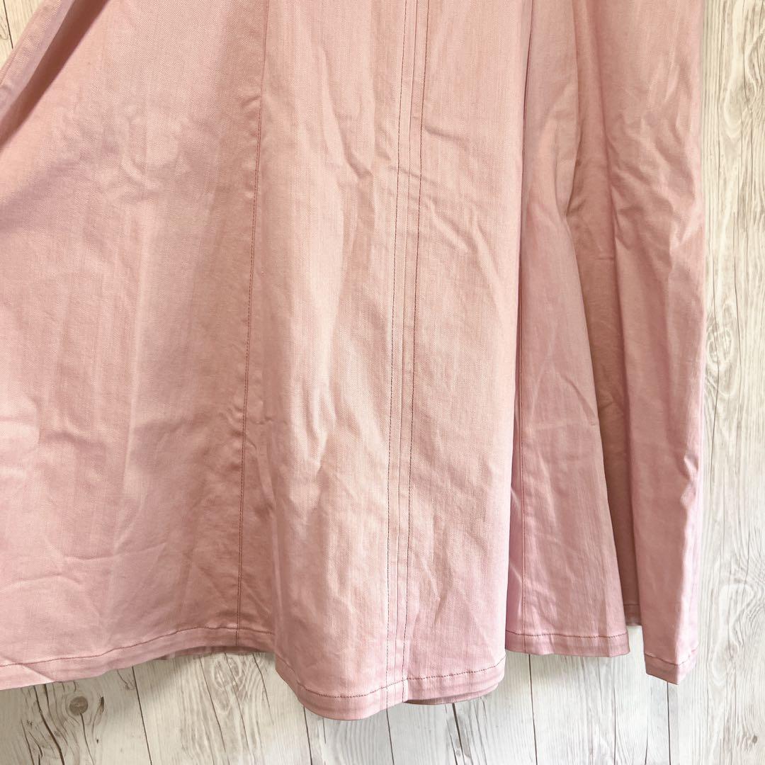 【マーリエルカセット】オーバーオール　スカート　大きめ　ピンク　ワンピース