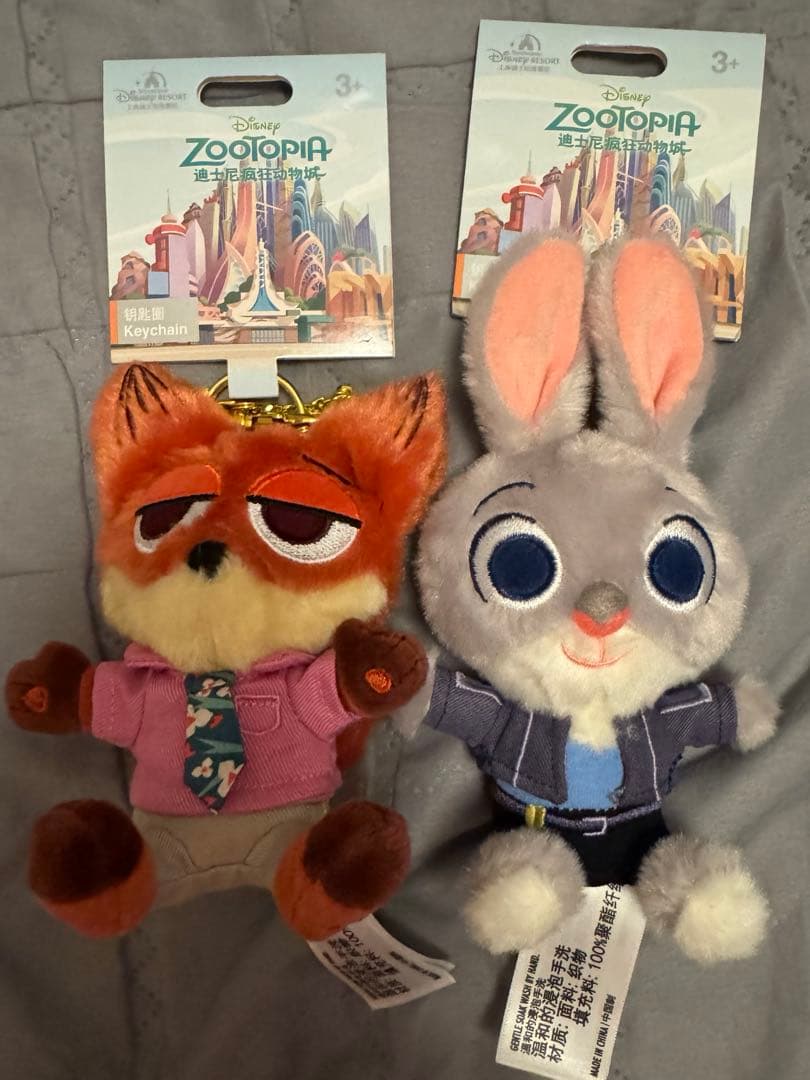 上海限定 ズートピア ぬいぐるみ キーホルダーセット