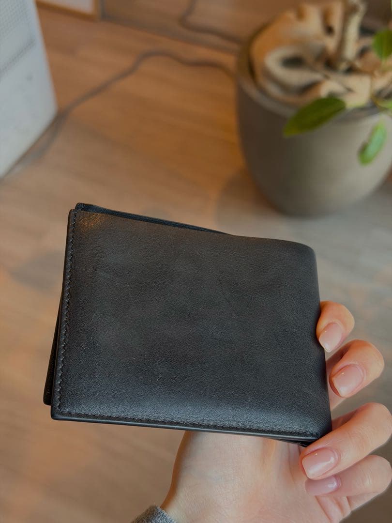 JIL SANDER 黒 二つ折り財布 保存袋付き