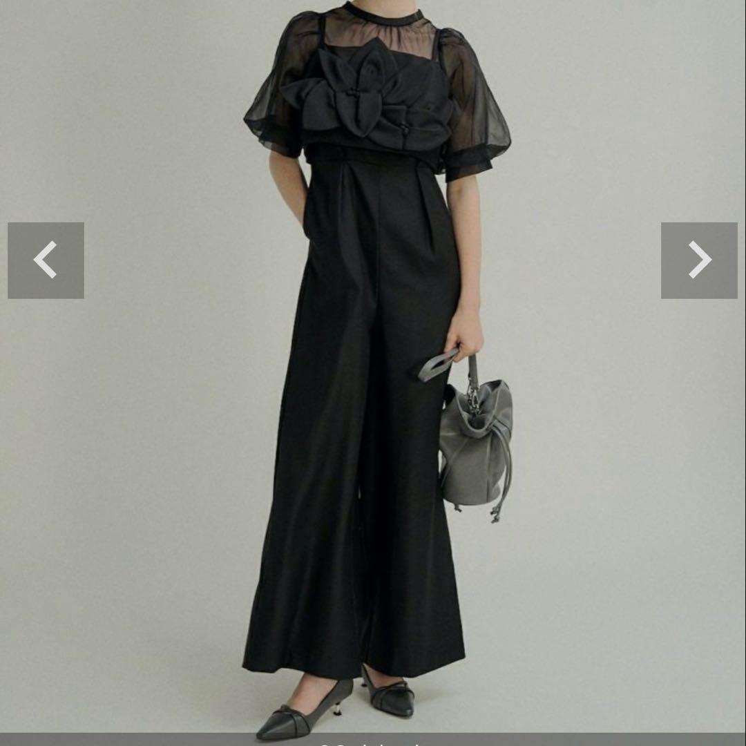 LERURE パーティードレス　フラワービスチェドレス