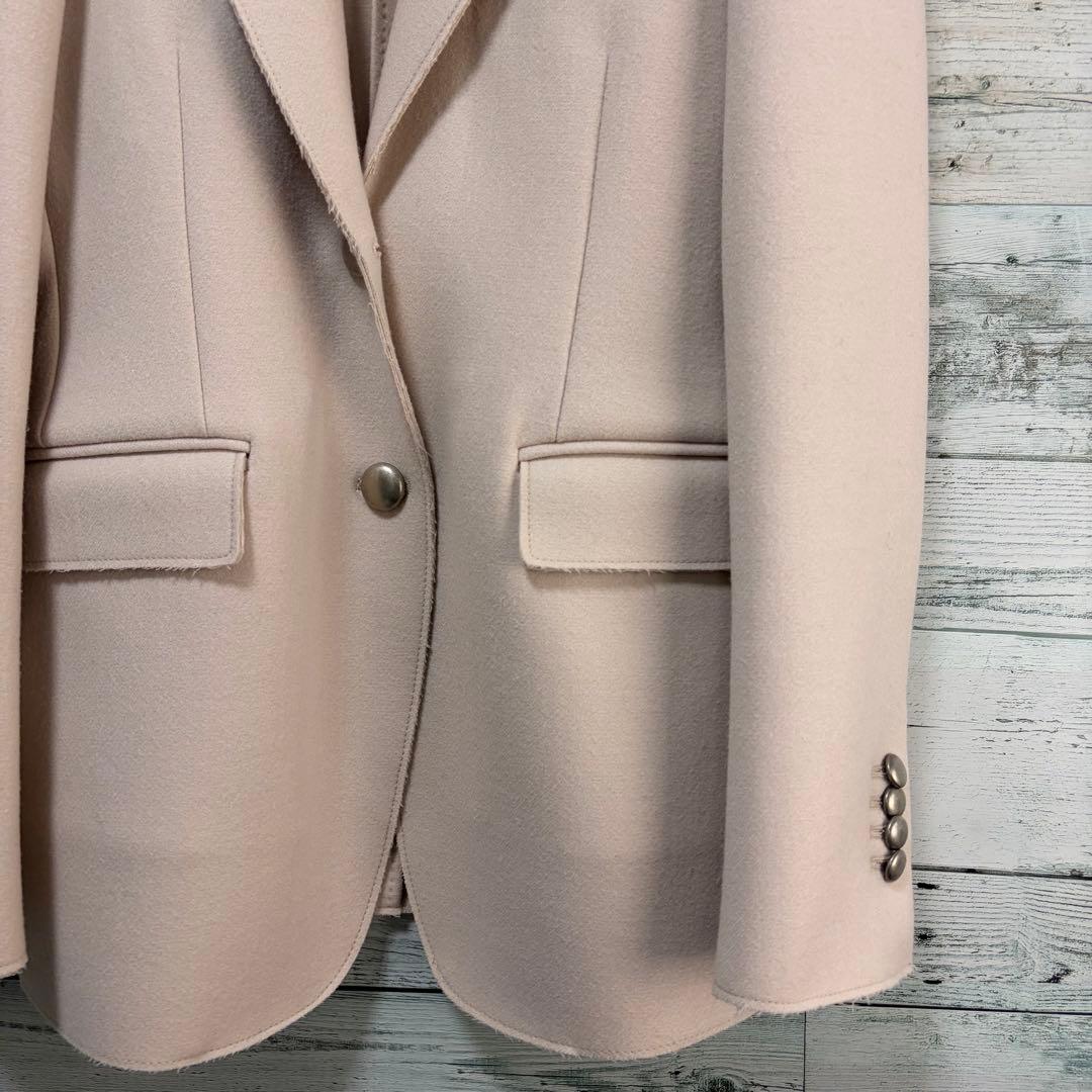 ☆美品☆ボリオリ　ウールテーラードジャケット　銀ボタン　オフホワイト　イタリア製