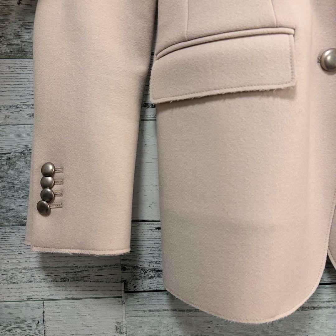 ☆美品☆ボリオリ　ウールテーラードジャケット　銀ボタン　オフホワイト　イタリア製