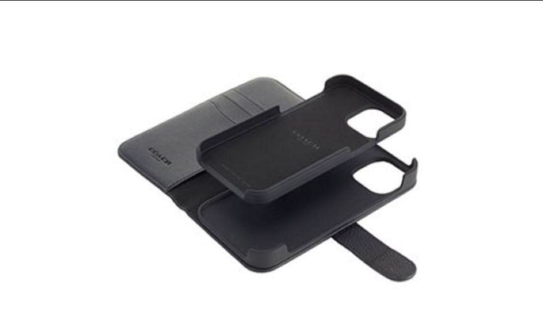新品 未使用 iPhone 13 COACH（R）ブックタイプケース ブラック