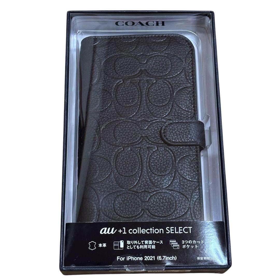 新品 未使用 iPhone 13 COACH（R）ブックタイプケース ブラック