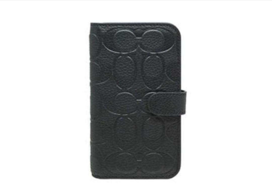 新品 未使用 iPhone 13 COACH（R）ブックタイプケース ブラック