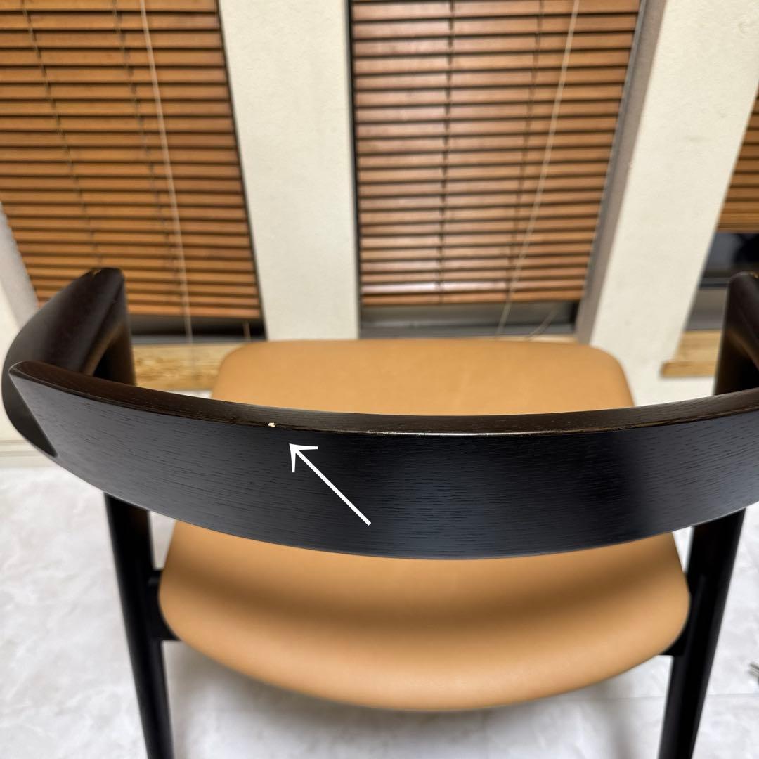 飛騨産業 SEOTO（セオト）飛騨家具 セミアームチェア　張り座 BK