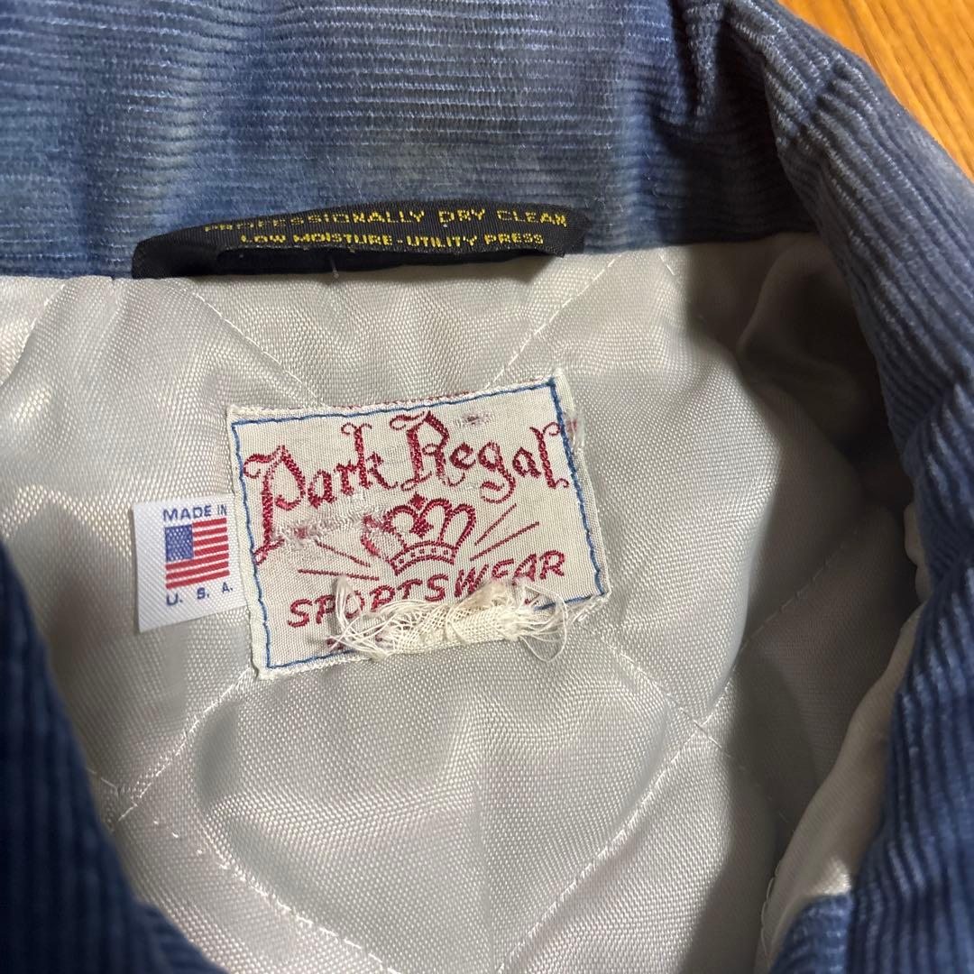 50s-60s Park Regal コーデュロイ スタジャン 青