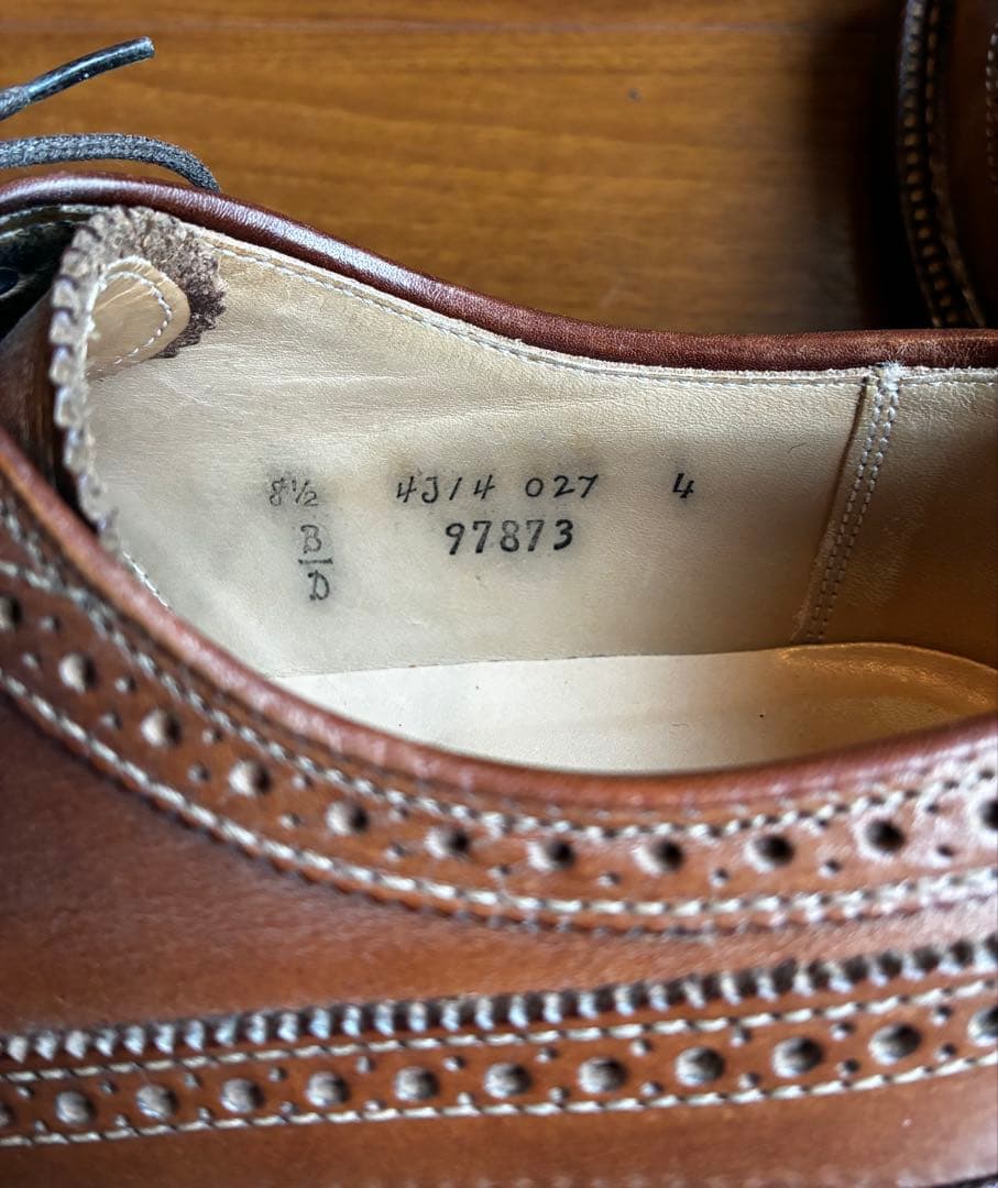 Alden 97873 ホーウィン クロムエクセル ヌメ革 US8h