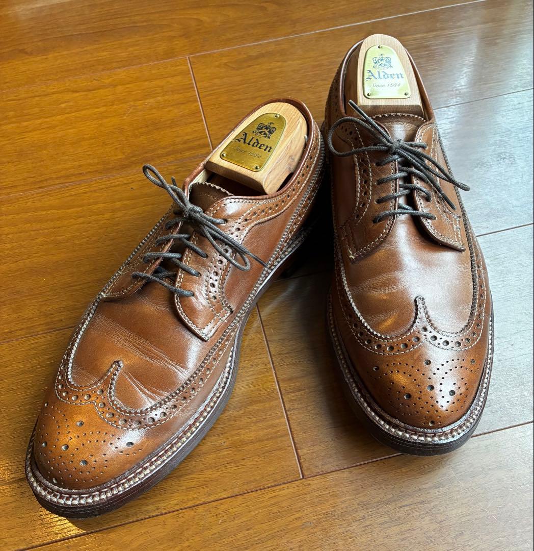 Alden 97873 ホーウィン クロムエクセル ヌメ革 US8h