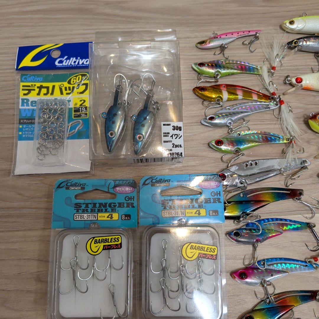 釣り用タックルボックス シーバス用ルアー70個超セット まとめ売り