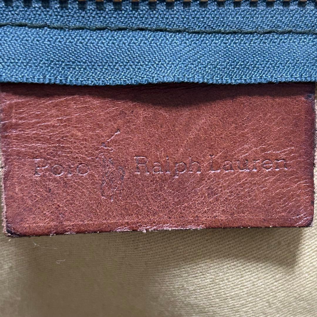 価格交渉歓迎⭐️ ポロラルフローレン　ボストンバッグ　タータンチェック　レザー　革