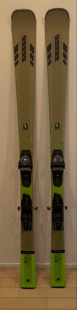 K2 スキー板 DISRUPTION 78C グリーン/ブラックビンディング付
