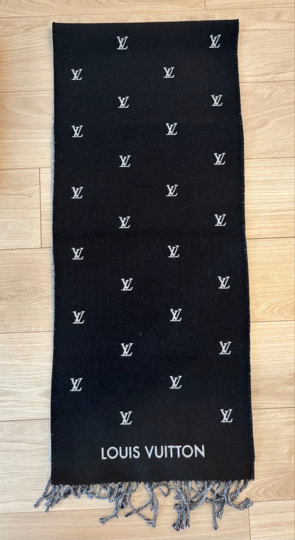 LOUIS VUITTON マフラー ブラゾン ブラック